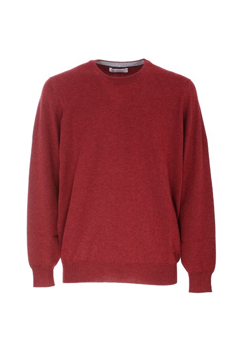 Shop BRUNELLO CUCINELLI  Pull: Brunello Cucinelli maglia in cashmere.
Girocollo in maglia a coste.
Maniche lunghe.
Polsini e fondo in maglia a costine.
Maglia rasata.
Vestibilità regolare.
Composizione: 100% Cashmere.
Fabbricato in Italia.. M2200100-CQR25